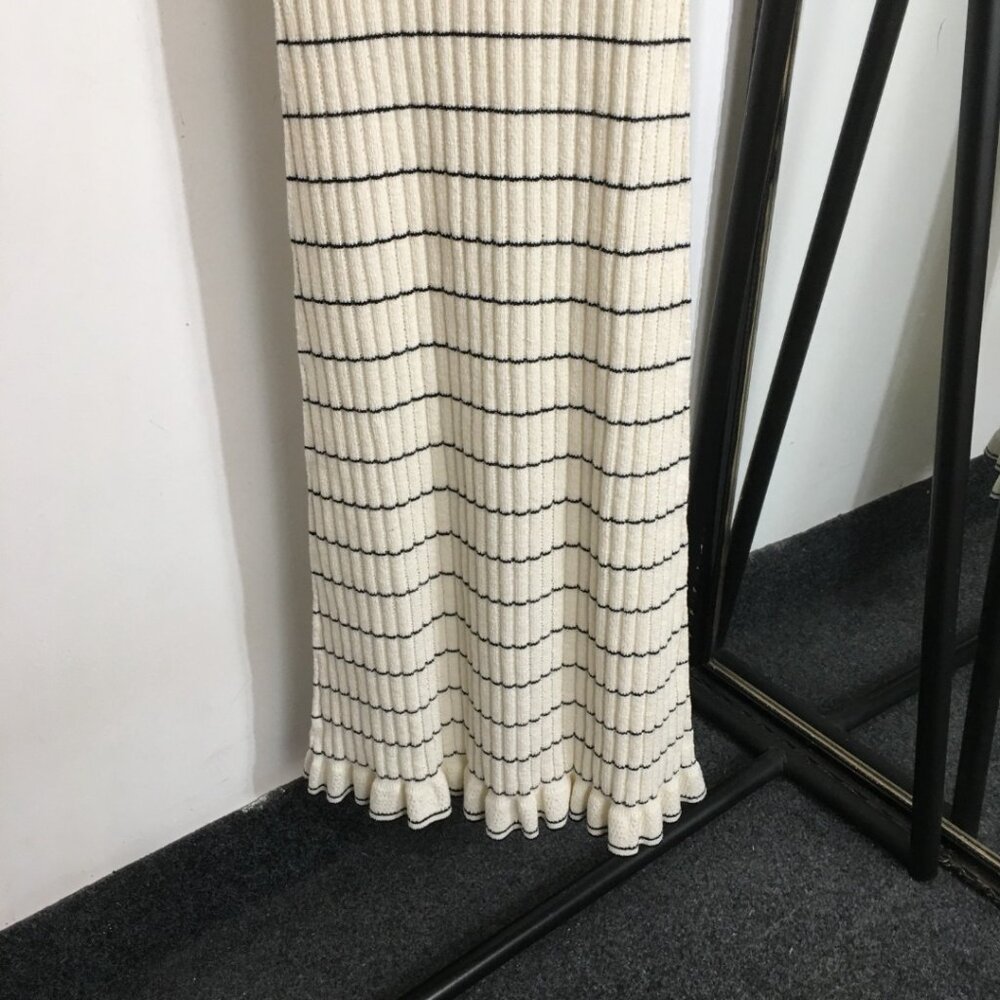Sandro striped short-sleeved knit dress - Picture 3 of 9
